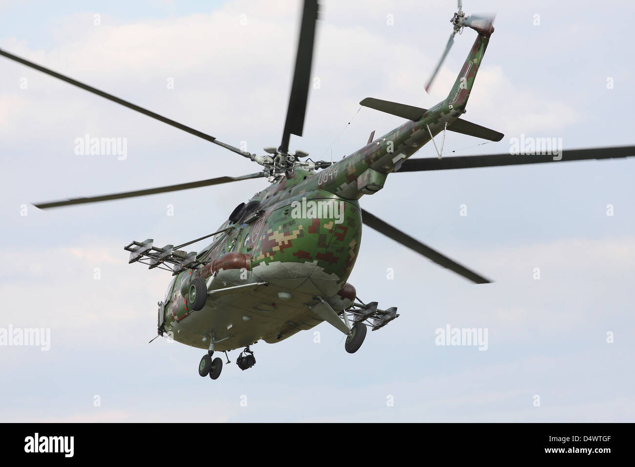 Slowakische Luftwaffe Mi-17 Hip in neue digitale Tarnung, Hradec Kralove, Tschechische Republik. Stockfoto