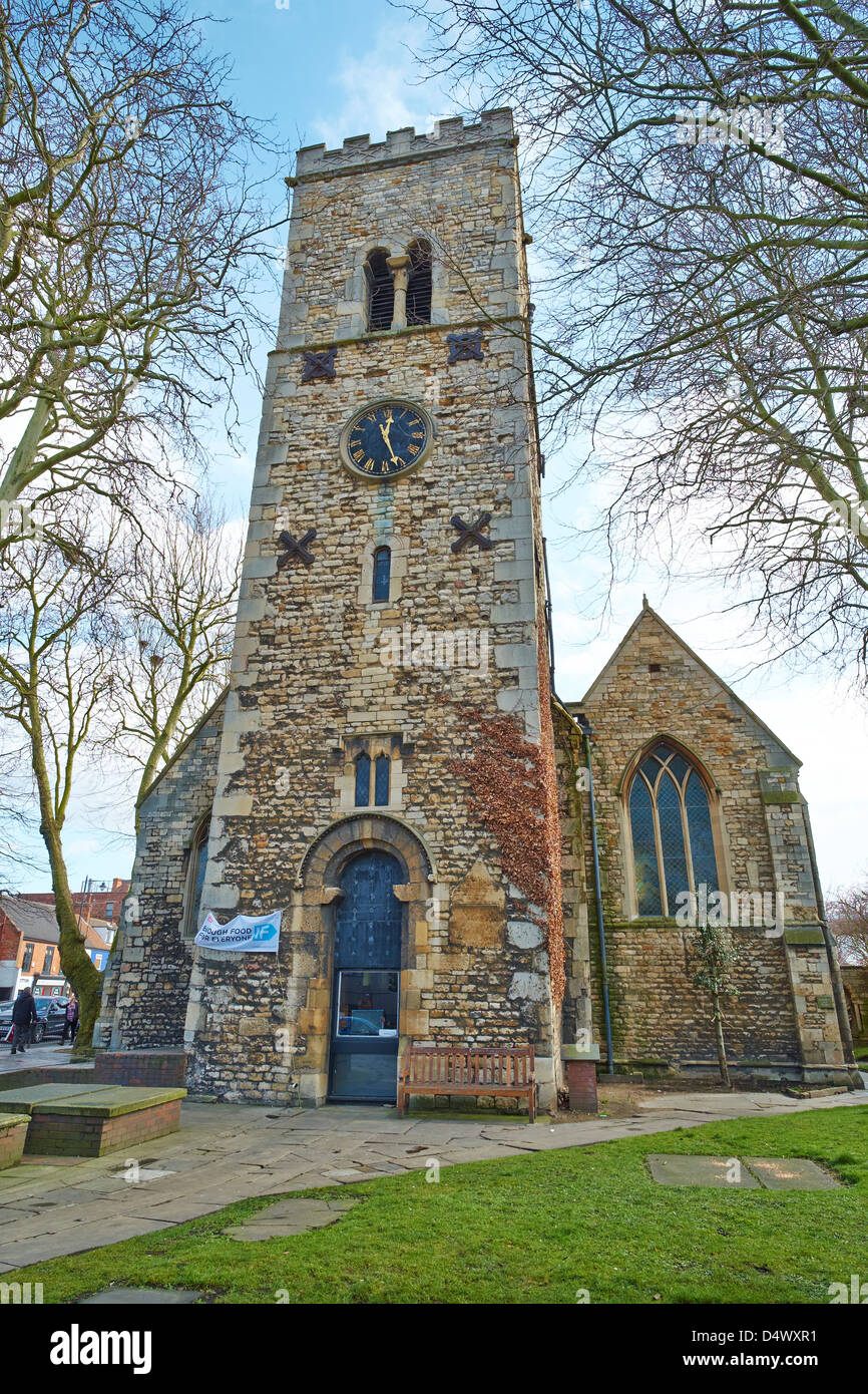 St Mary Le Wigford die älteste Kirche St. Mary's Street Lincoln Lincolnshire England Stockfoto