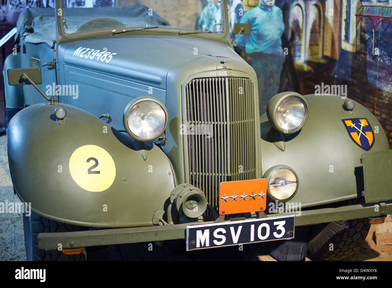 1943 Humber Personal Car, das Sieg-Auto verwendet von Montgomery aus der Normandie nach Berlin Transport Museum Coventry UK Stockfoto
