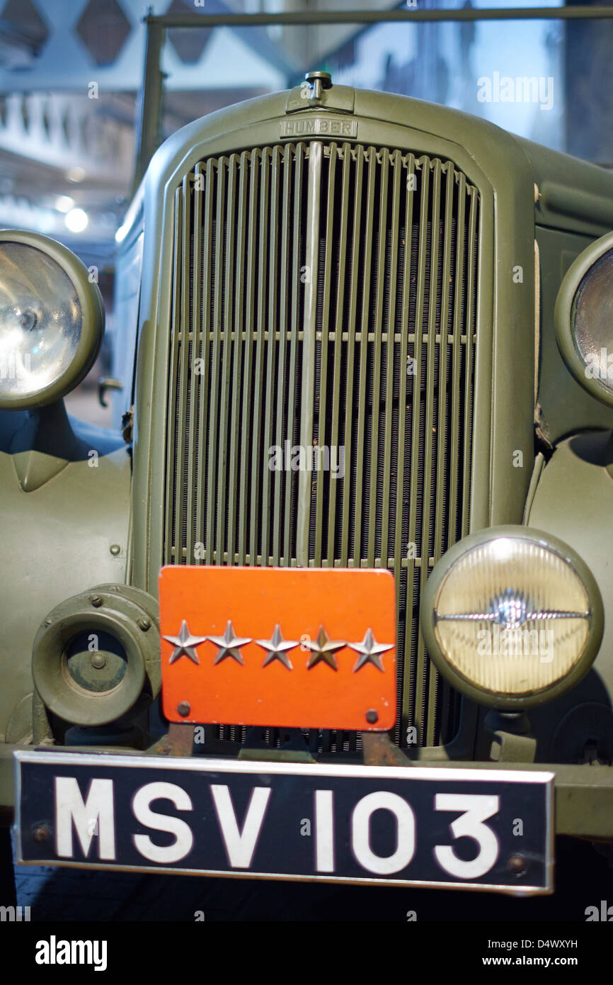 1943 Humber Personal Car, das Sieg-Auto verwendet von Montgomery aus der Normandie nach Berlin Transport Museum Coventry UK Stockfoto
