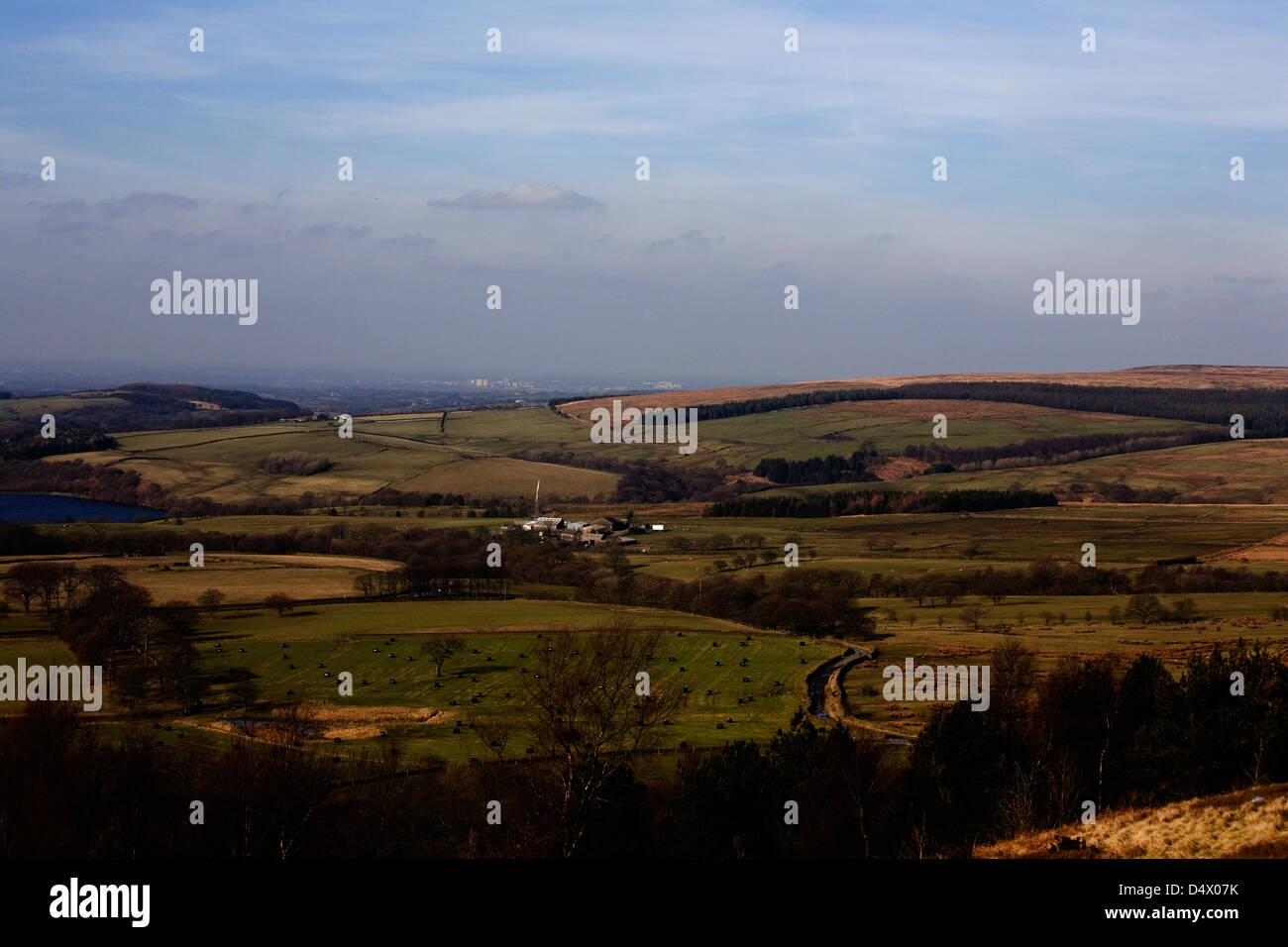 Stauseen unter Rivington Hecht Horwich Bolton Lancashire England