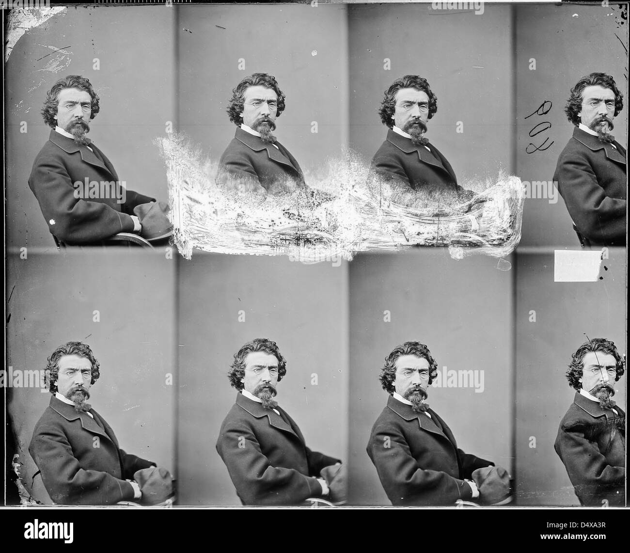 Ein Foto von Mathew Brady, einem einflussreichen Fotografen des Bürgerkriegs, das Soldaten, Schlachten und Schlüsselmomente des Krieges einfängt und im US-Nationalarchiv aufbewahrt wird. Stockfoto