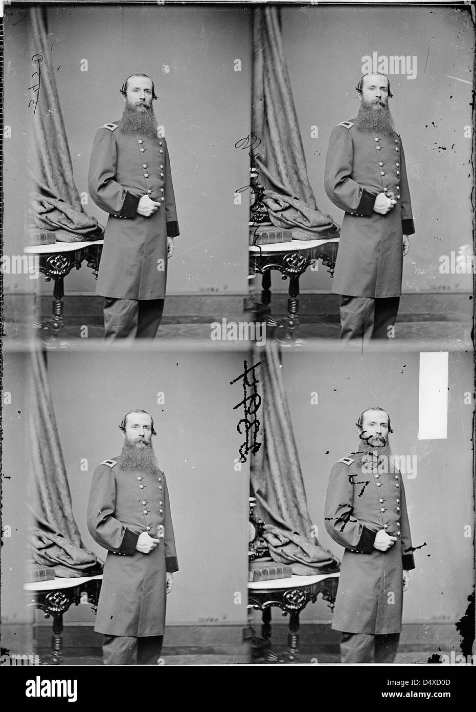 Ein Foto von General Charles K. Graham während des Bürgerkriegs, aufgenommen von Mathew Brady. Das Bild bietet einen Einblick in die Führungs- und Militärfiguren der damaligen Zeit. Stockfoto