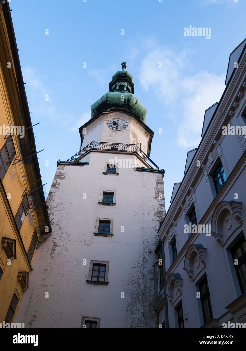 Michalska Veza in Bratislava Stockfoto