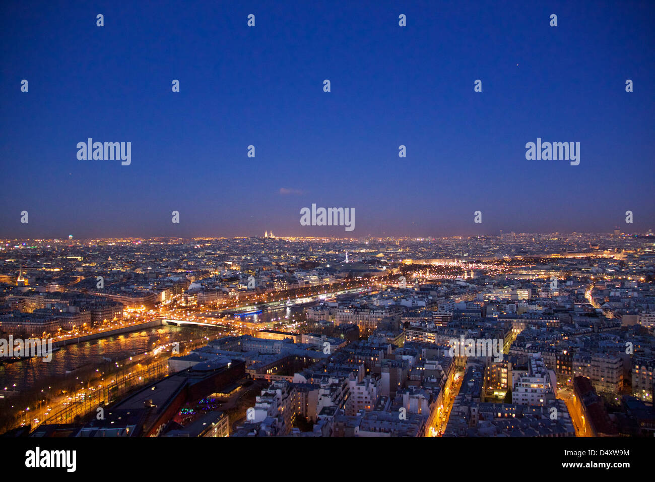 Paris bei Nacht - Frankreich Stockfoto