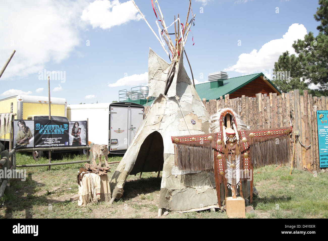 Native American Teepe Stockfoto