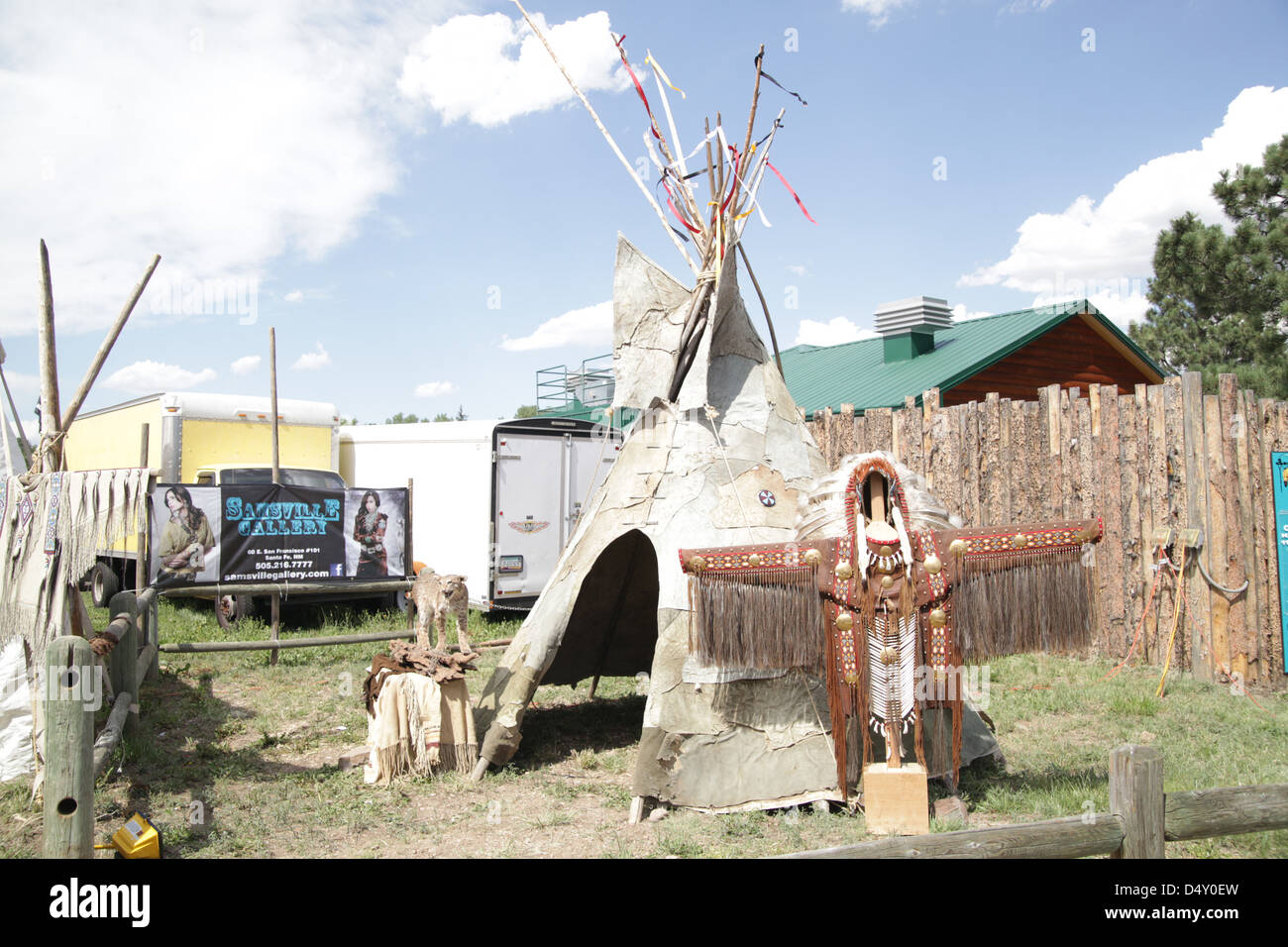 Native American Teepe Stockfoto