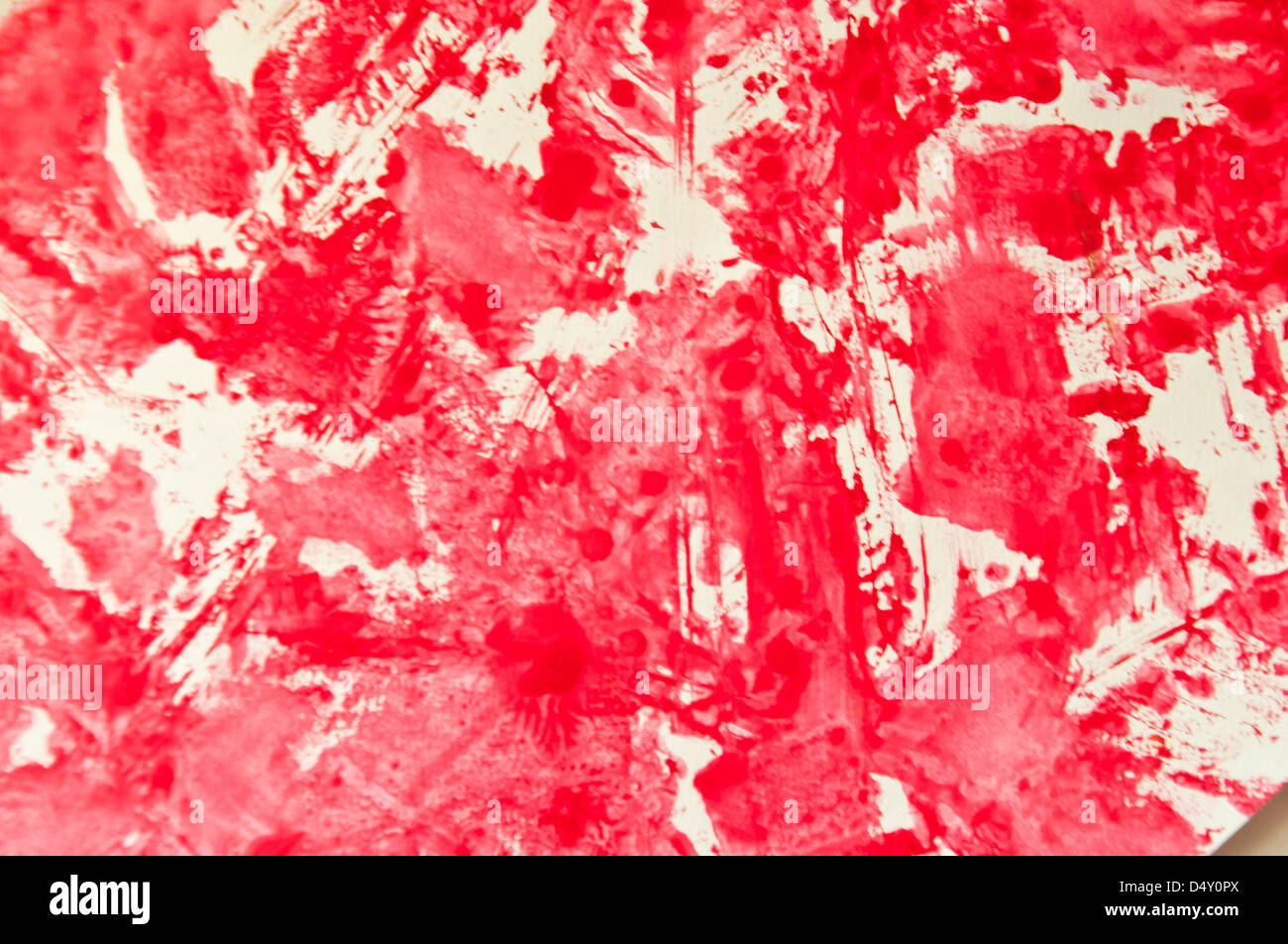 rotes Wasser Kunst Hintergrundfarbe Stockfoto