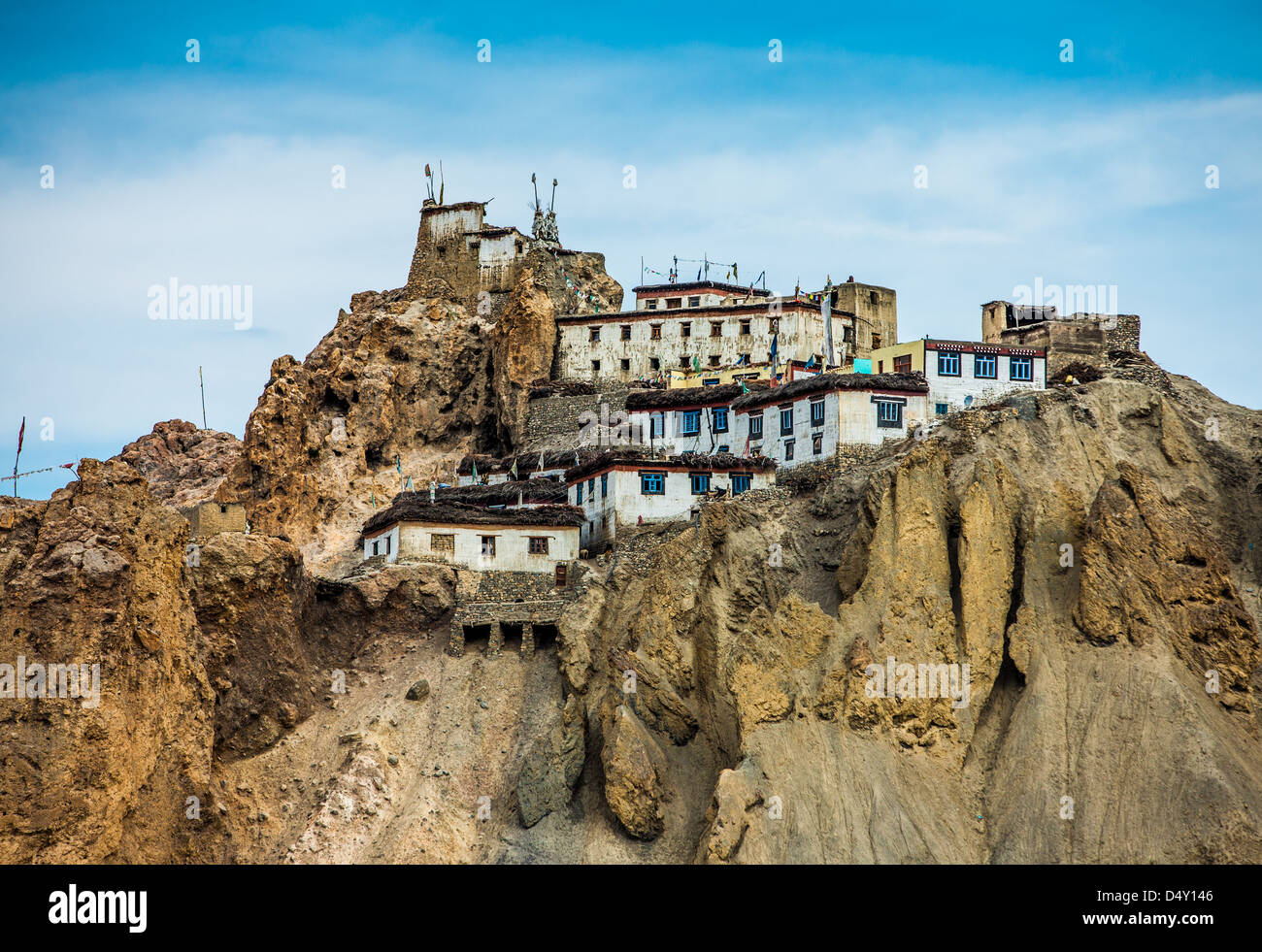 Dhankar Gompa. Spiti Valley, Himachal Pradesh, Indien Stockfoto