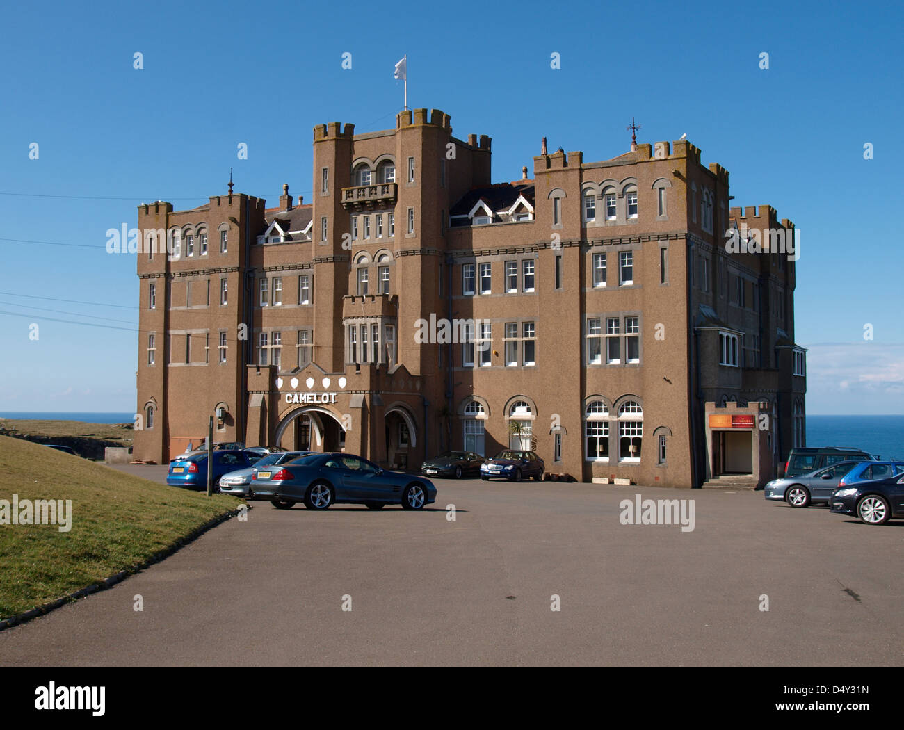 Camelot Castle Hotel Tintagel, Cornwall, UK 2013 Stockfoto