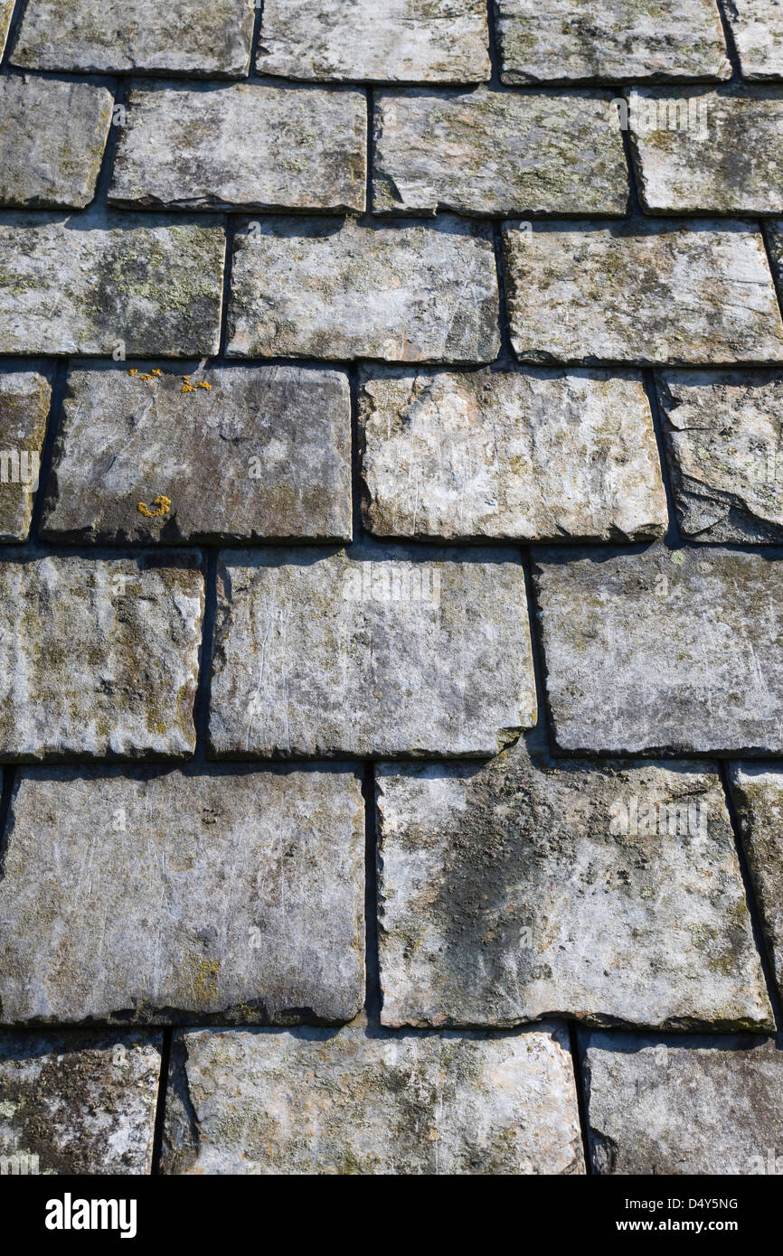 Alten Schieferdach. Stockfoto