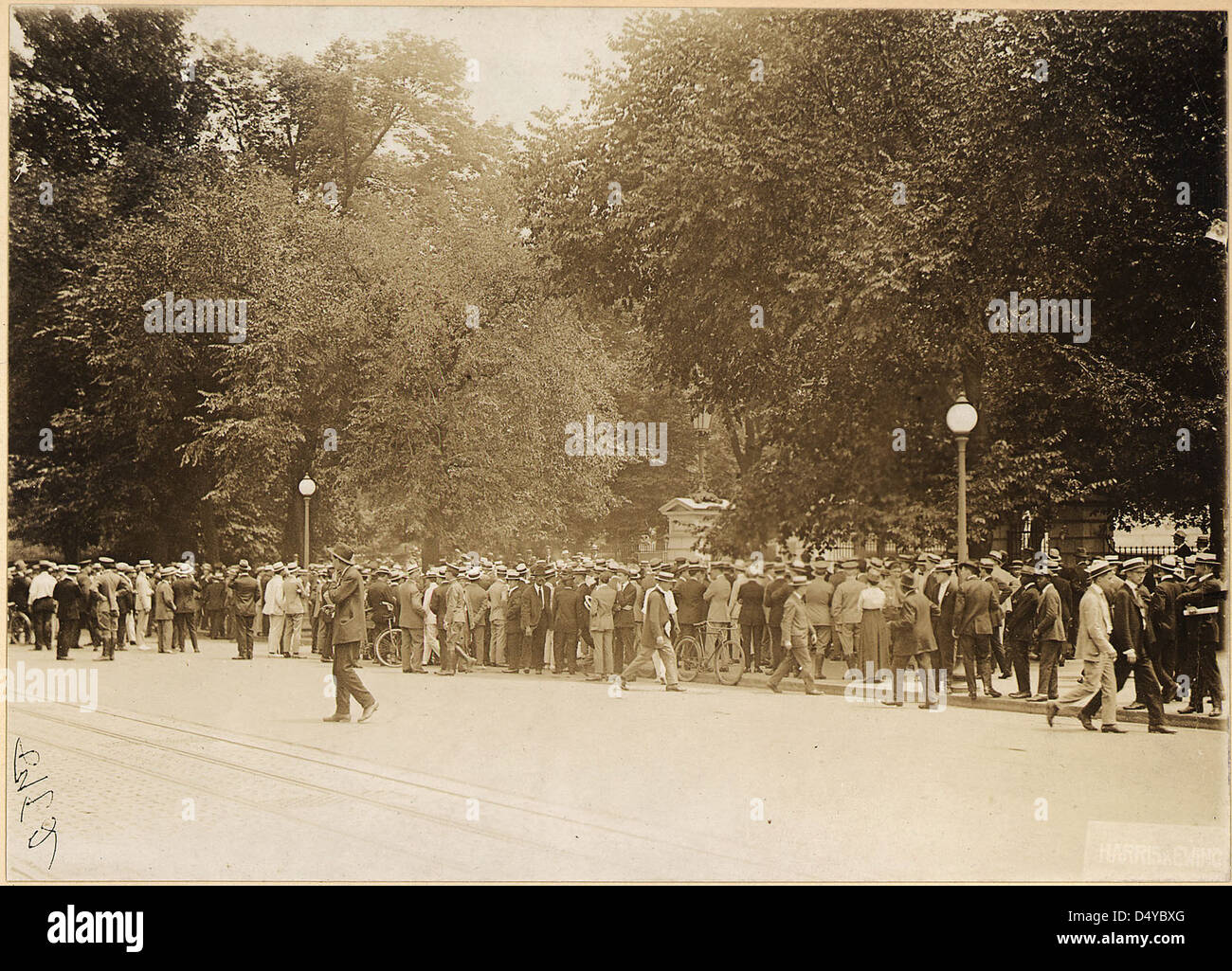 Suffragetten Streikposten im Weißen Haus. 14.07.1917 Stockfoto