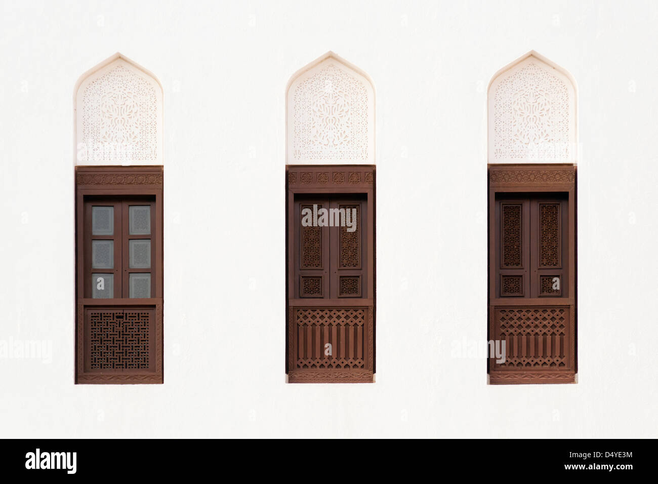 Fenster, alte Muscat, Oman Stockfoto