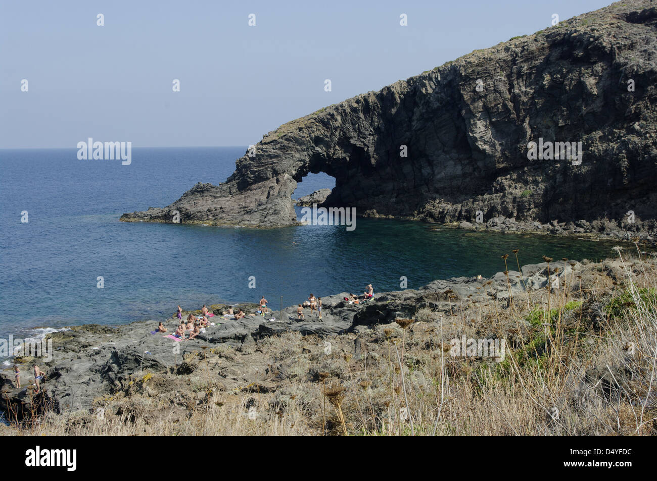 Elefanten Arch, Insel Pantelleria, Sizilien, Italien Stockfoto