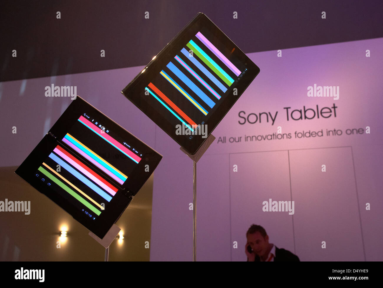 Berlin, Deutschland, stellt Sony seinen Tablet-PC auf der IFA 2011 Stockfoto