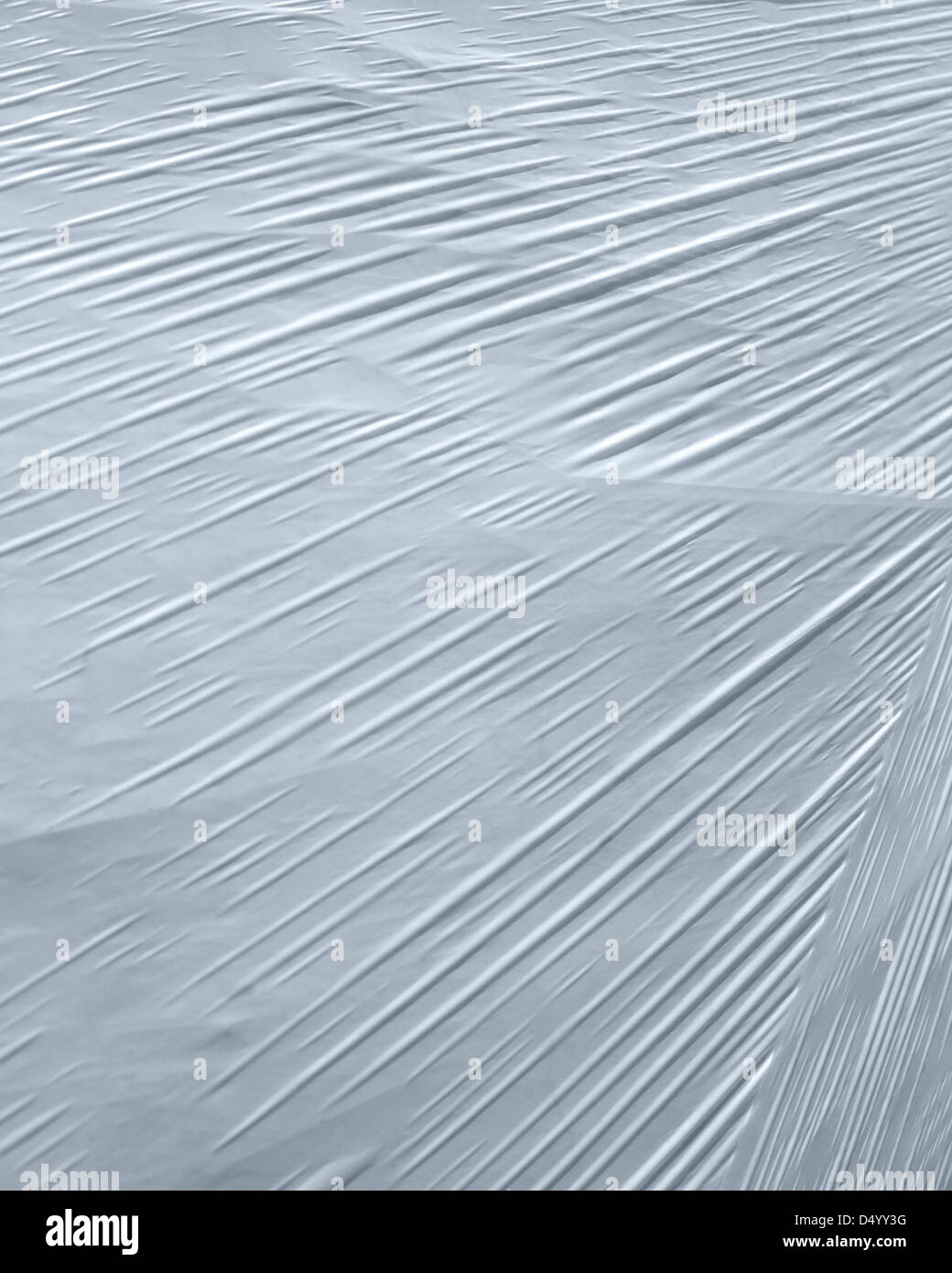 Full-Frame-abstrakten Detail von einigen weißen Wickelfolie Stockfoto