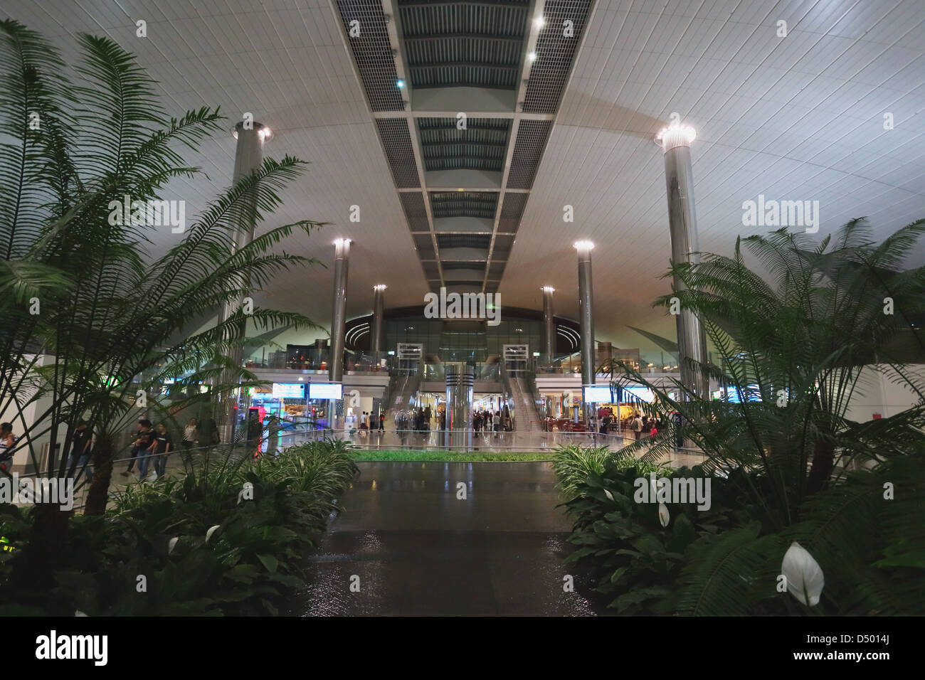 Der internationale Flughafen Dubai Stockfoto