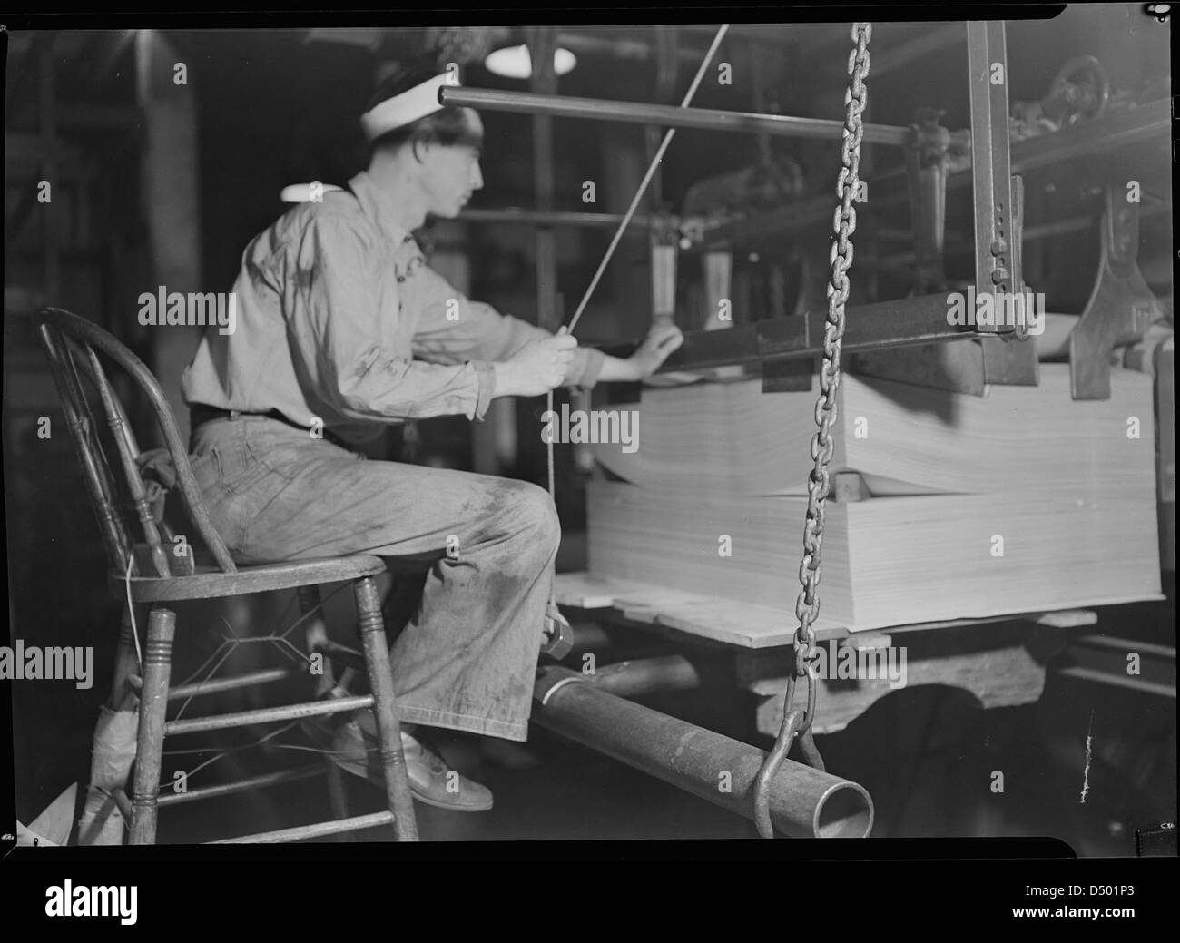 Mount Holyoke, Massachusetts - Papier. William Skinner und Söhne. Einzelne (Finley) Cutter, 1936 Stockfoto