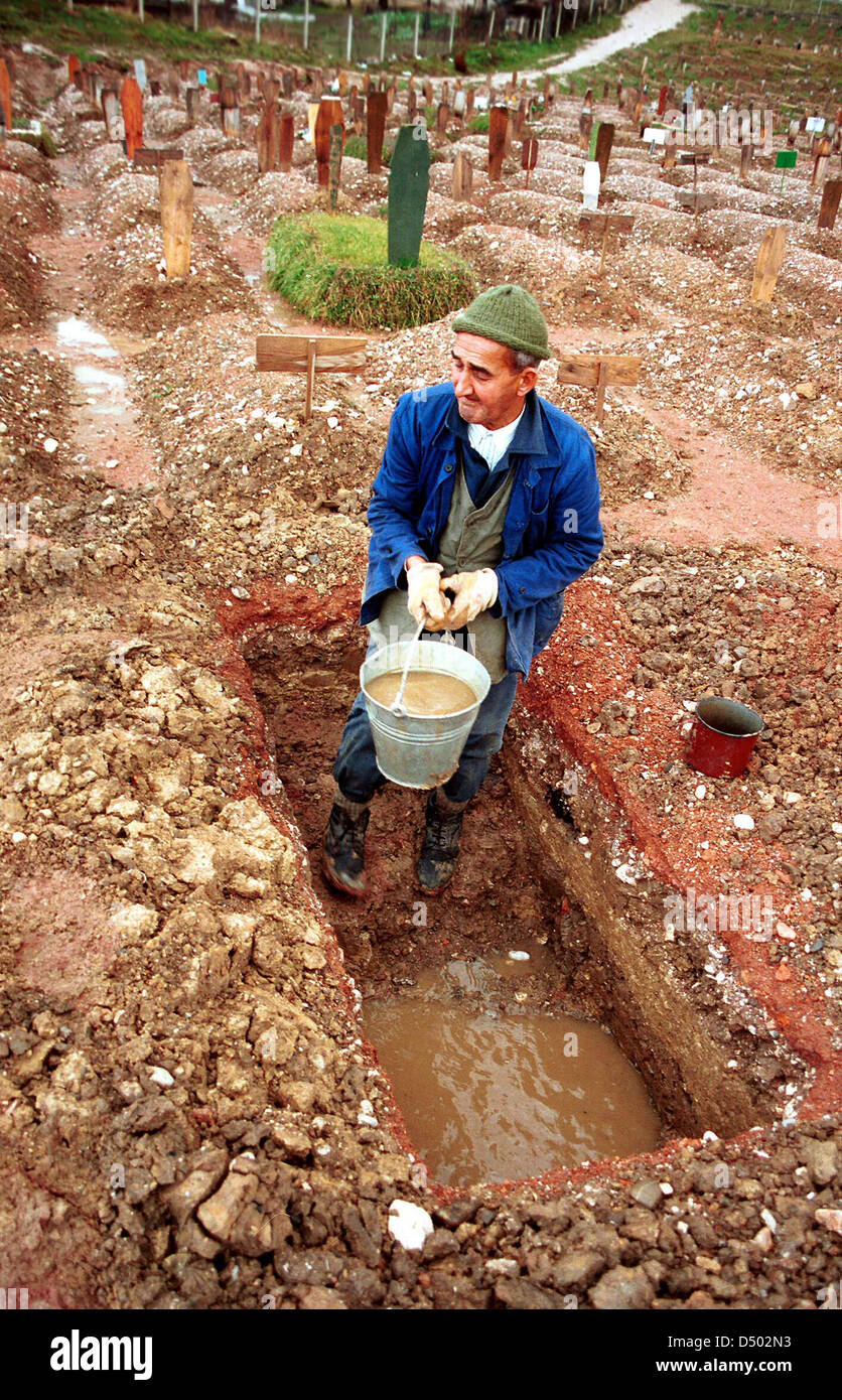 Die Belagerung von Sarajevo Stockfoto