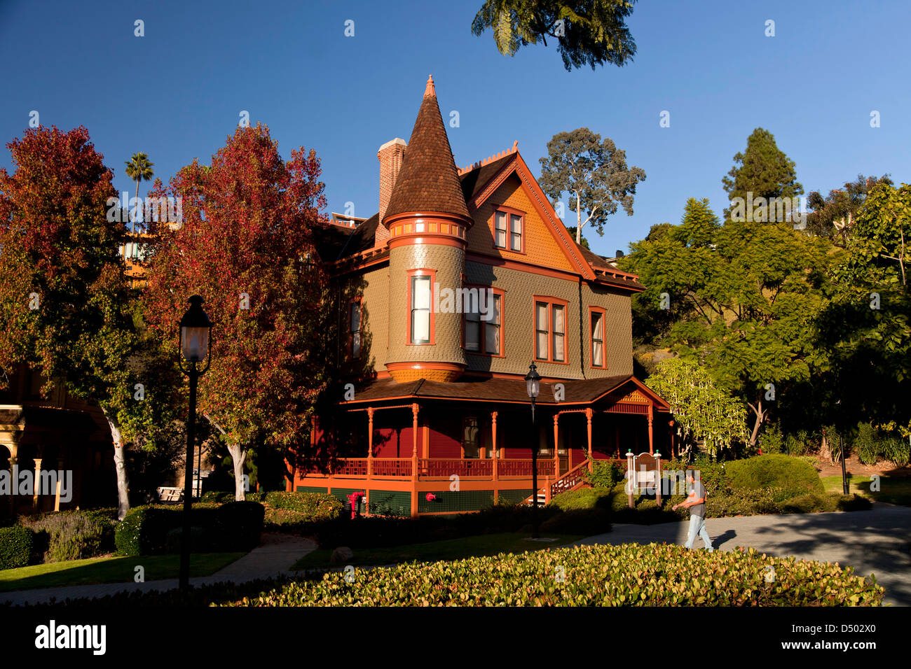 Christian House im Queen Anne-Stil, viktorianische Architektur des Heritage Park, San Diego, Kalifornien, Stockfoto