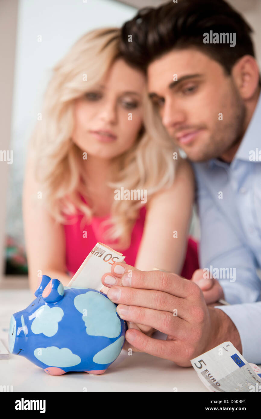 Paar und Finanzen Stockfoto