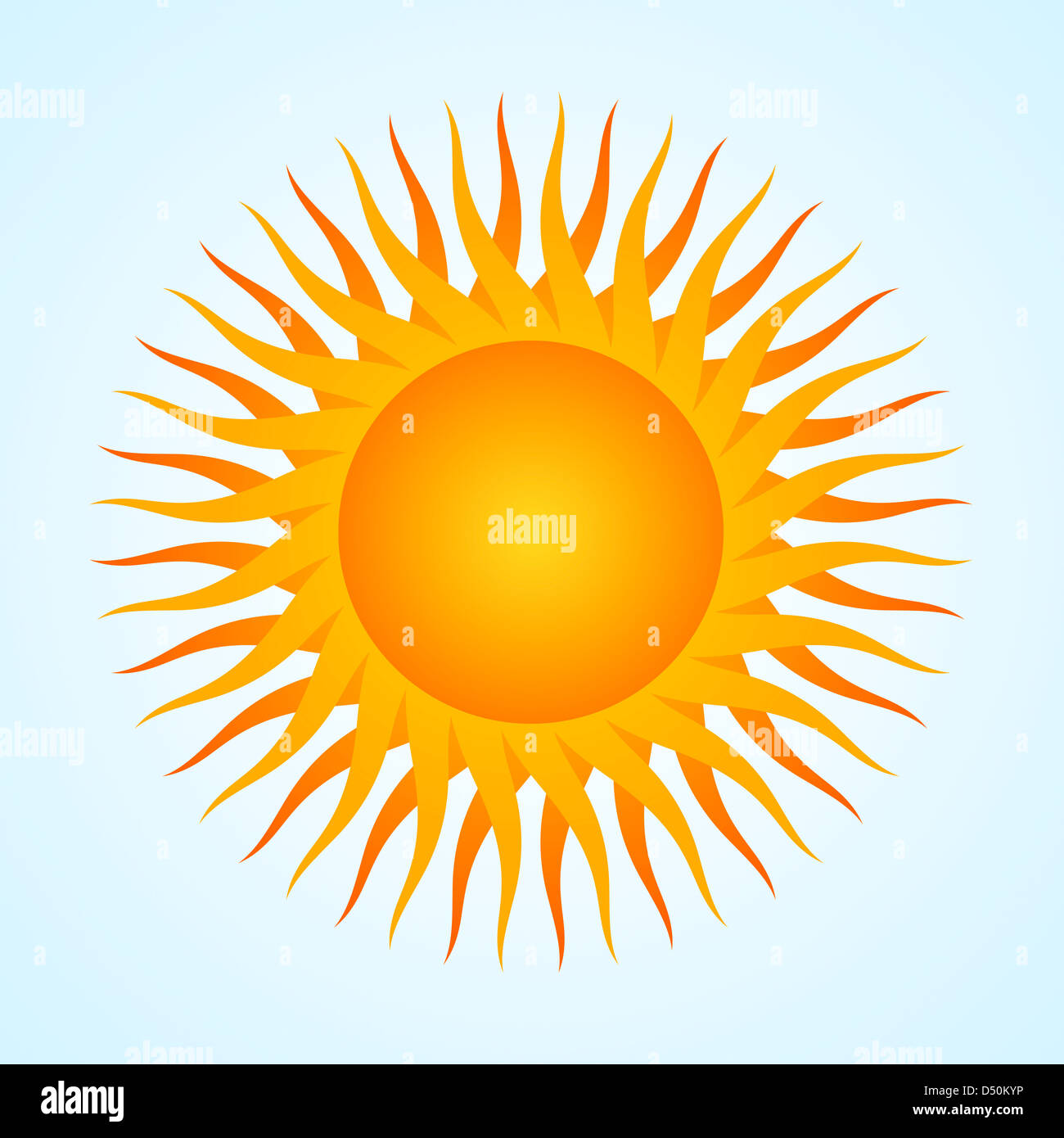 Vektor-Illustration von abstrakten Sonne Stockfoto