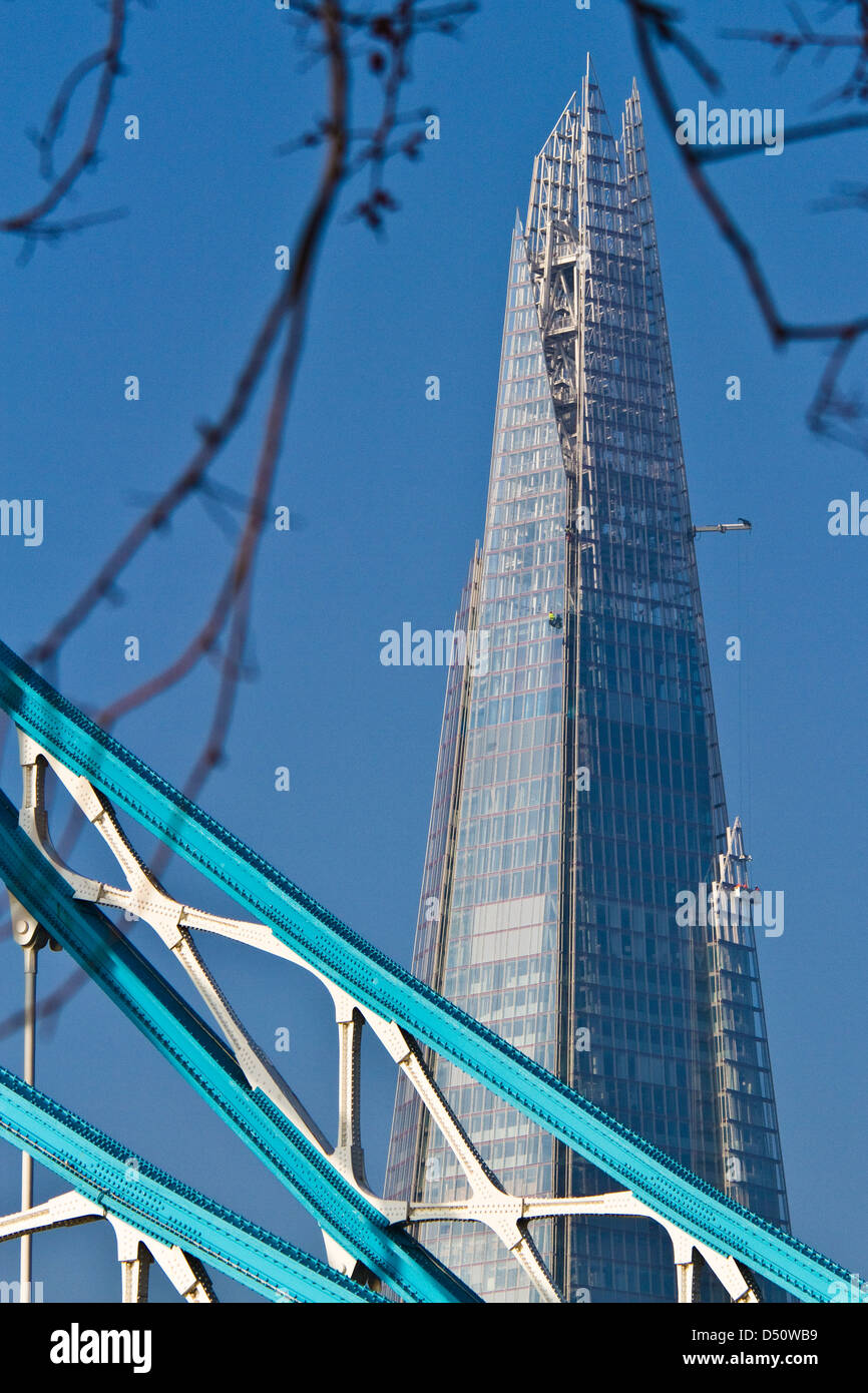 Der Shard & Tower bridge Stockfoto