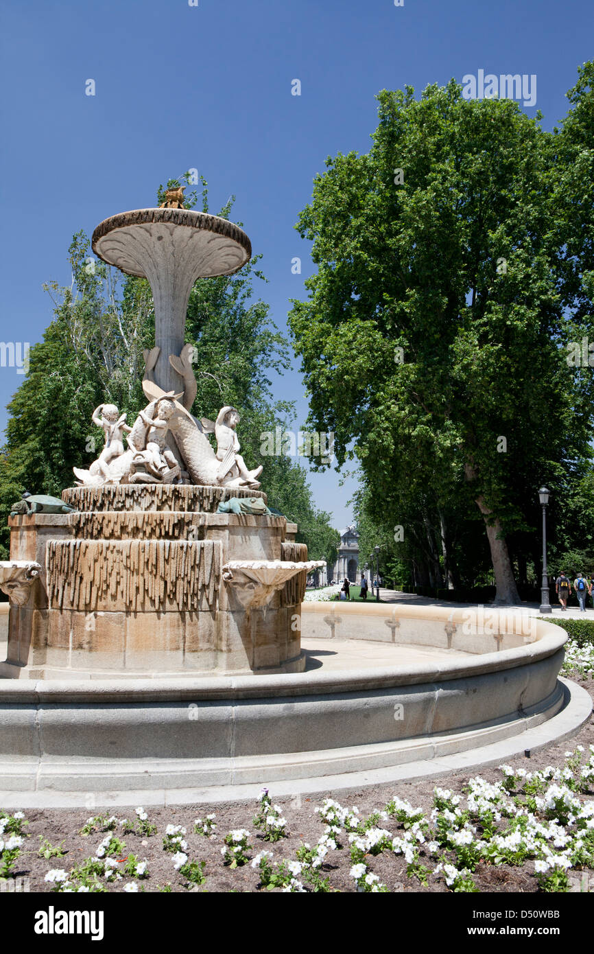 Parque del Buen Retiro, Madrid, Spanien Stockfoto