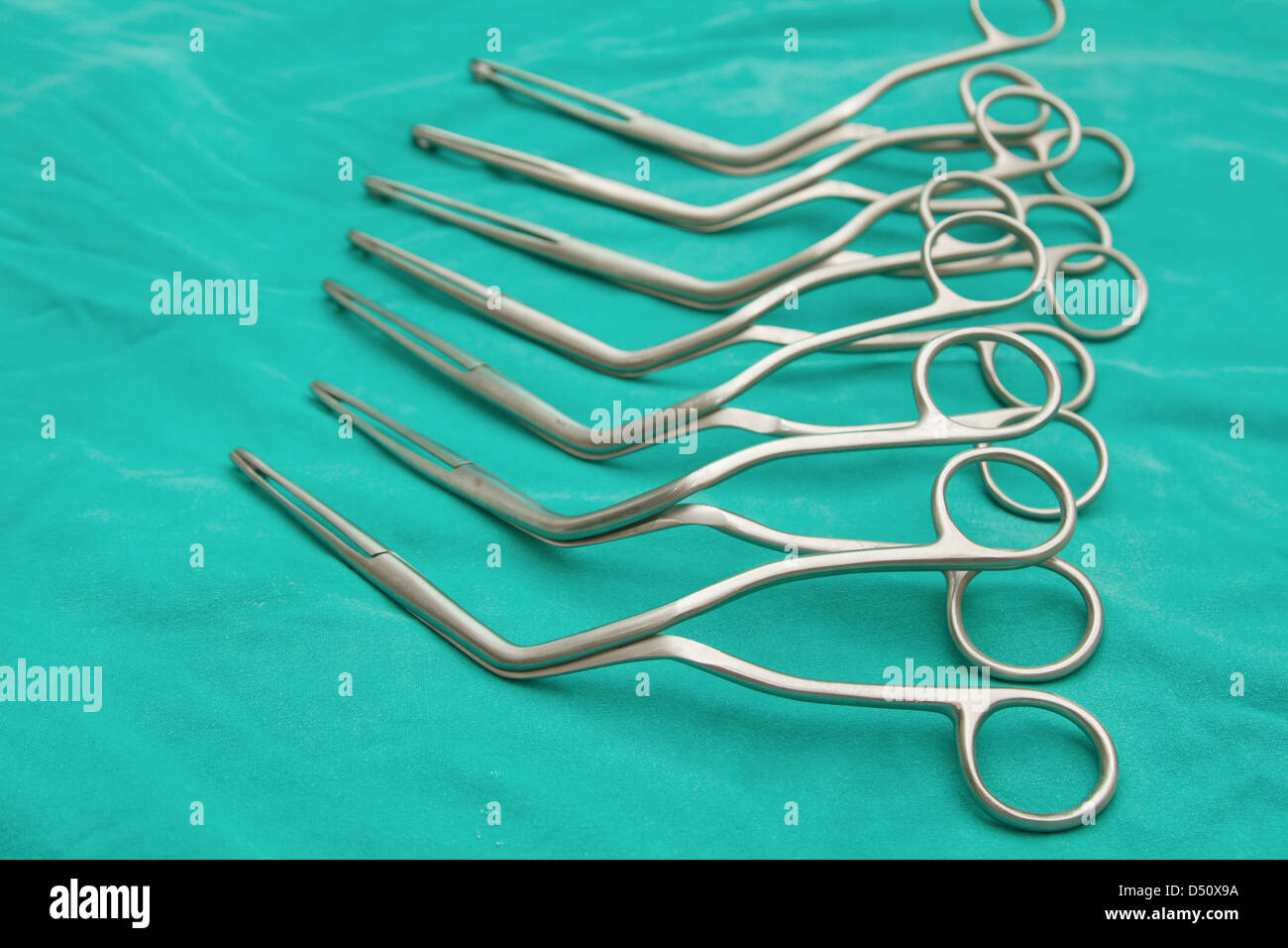 Die Arterie Zange & Klemmen, Chirurgie-instrument Stockfoto