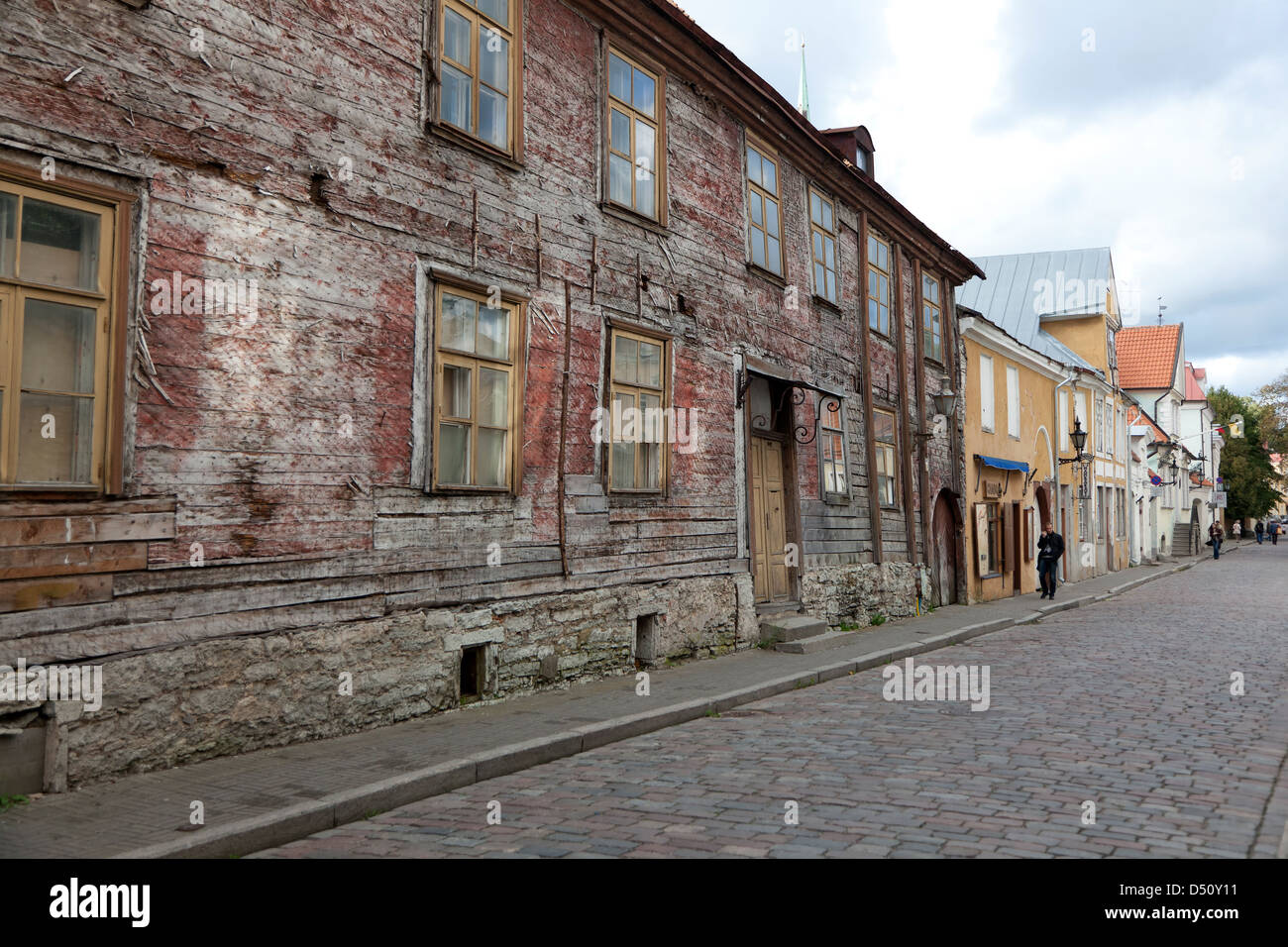 Tallinn, Estland, ein altes Haus in der Innenstadt von Ayutthaya Stockfoto