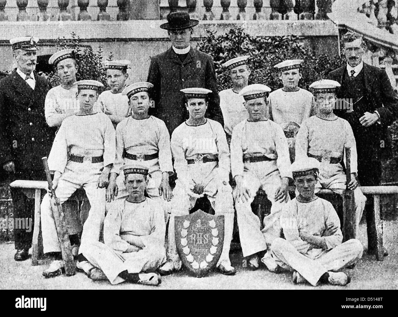 No. 2 Company gewann das Company Shield an der Royal Hospital School in Greenwich. Die Veranstaltung fand im National Maritime Museum statt und zeigte die starken Traditionen der Schule und die Verbindung zur maritimen Geschichte. Stockfoto