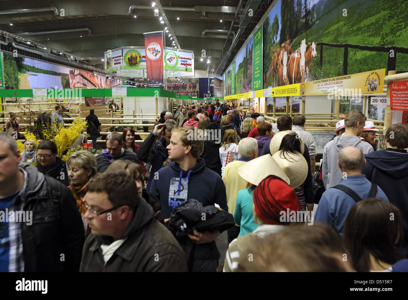Berlin, Deutschland, Besucher der Grünen Woche in Halle 25 Stockfoto