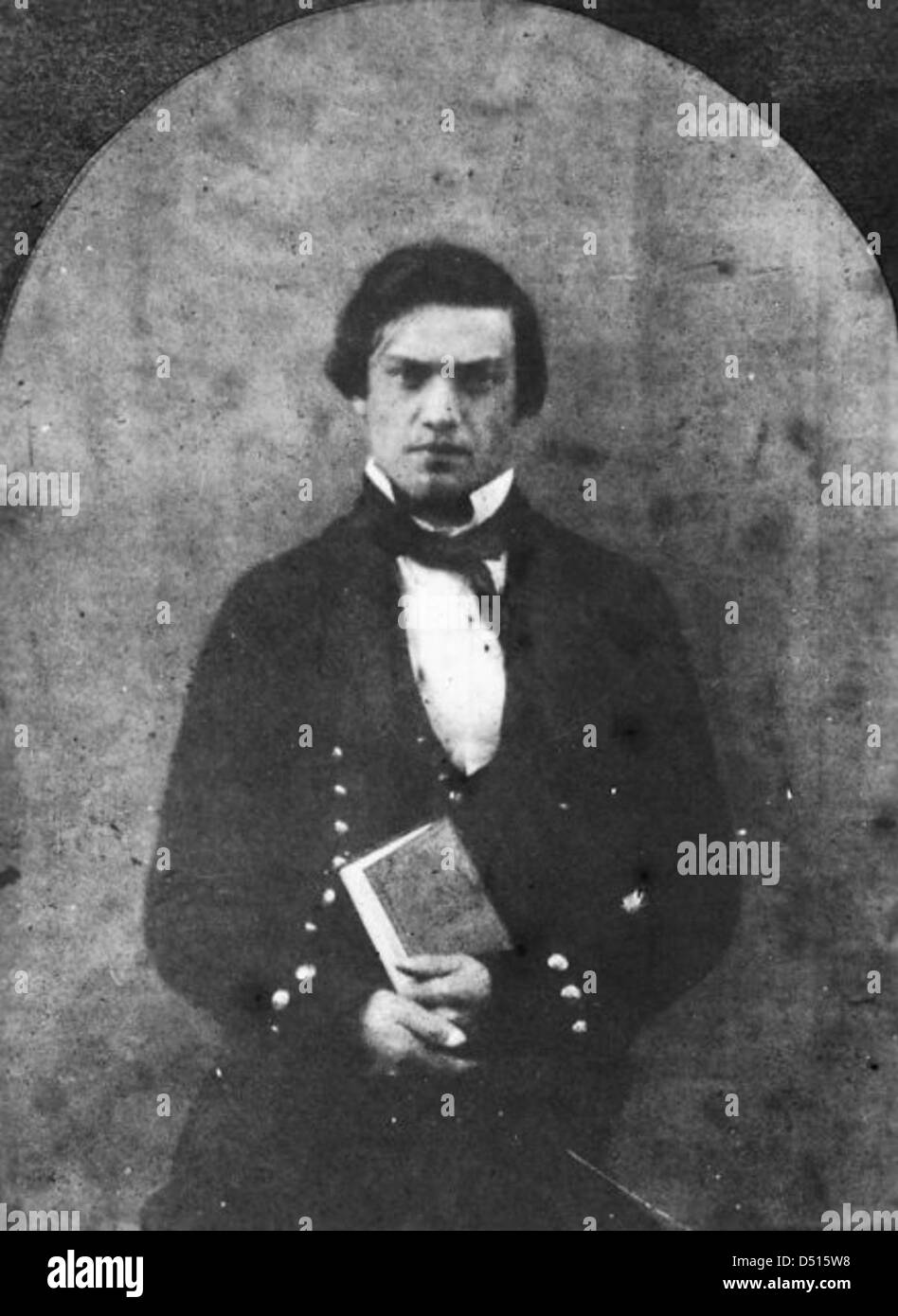 Dieses Porträt zeigt einen Mitarbeiter der Royal Hospital School, Teil der Sammlung des National Maritime Museum. Die Royal Hospital School ist historisch bekannt für die Ausbildung junger Männer für die britische Royal Navy. Stockfoto