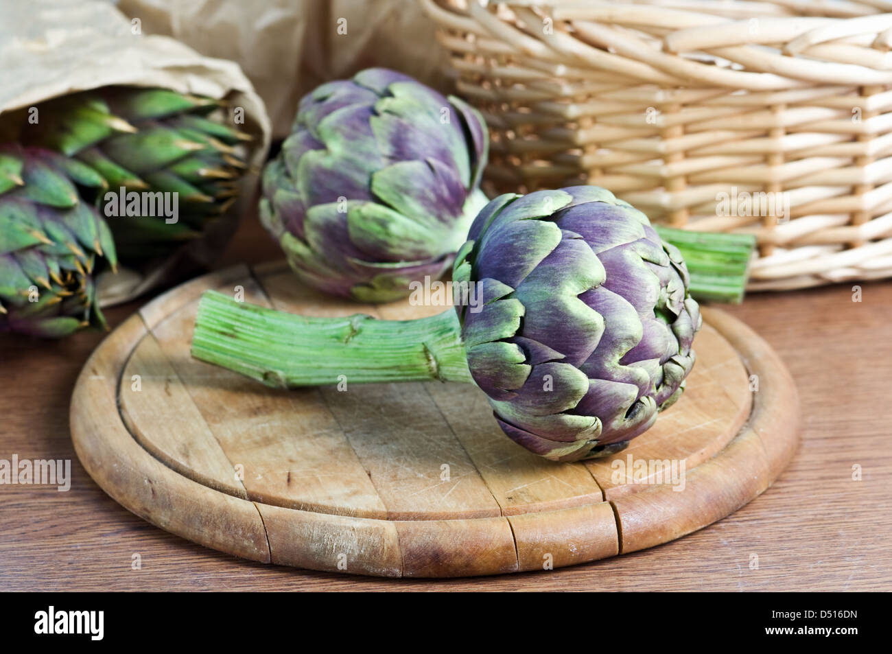 Spargel Frühling hautnah Stockfoto