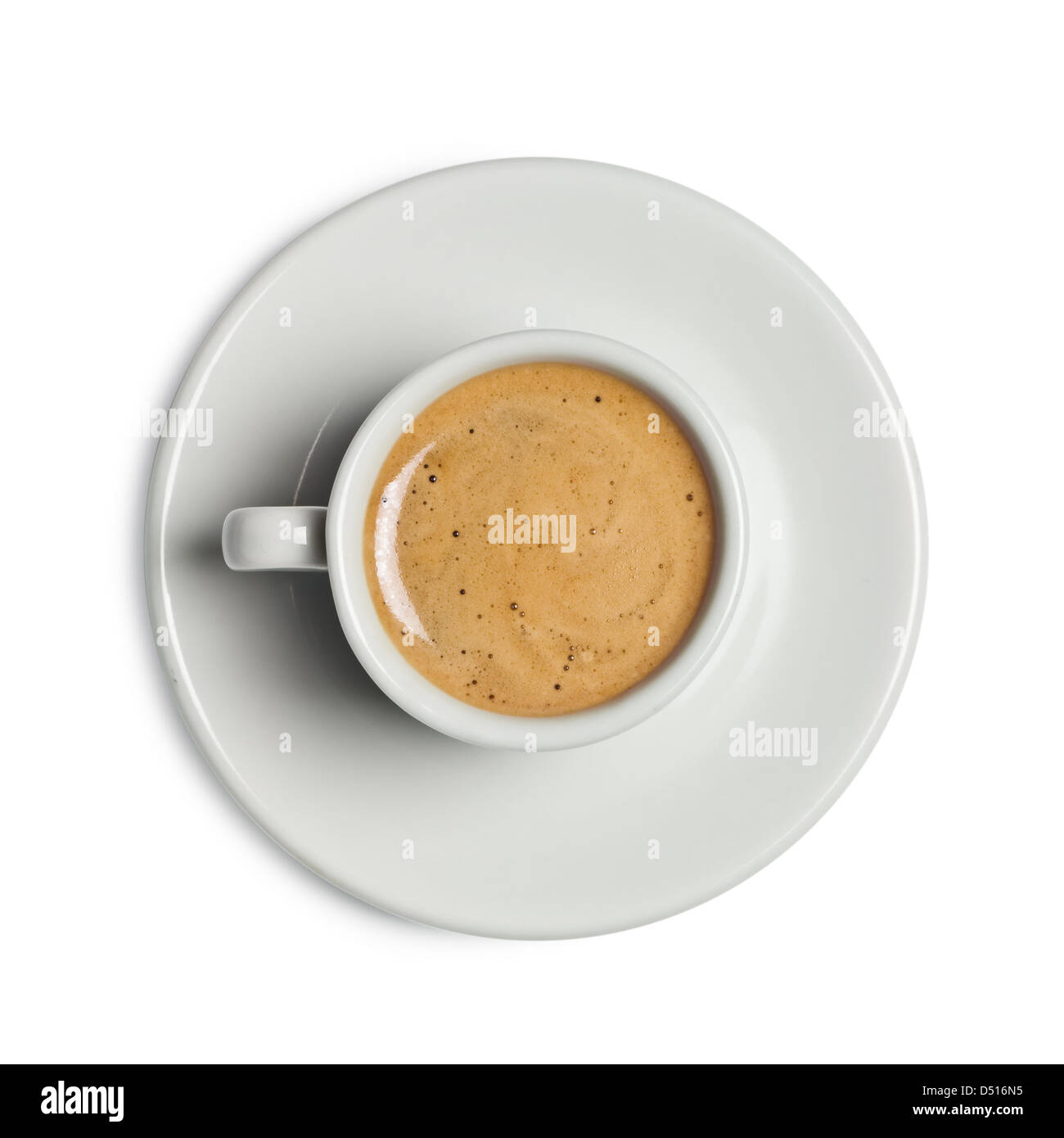 Kaffeetasse, isoliert auf weiss Stockfoto