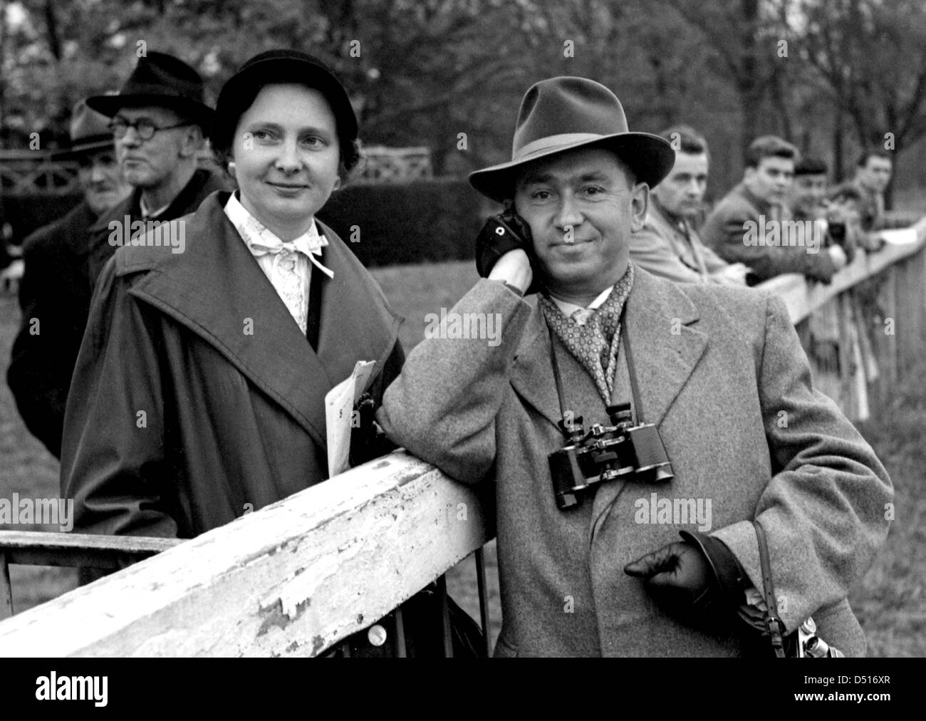 Hoppegarten, DDR, Hannelore und Werner Menzendorf, Fotograf Stockfoto