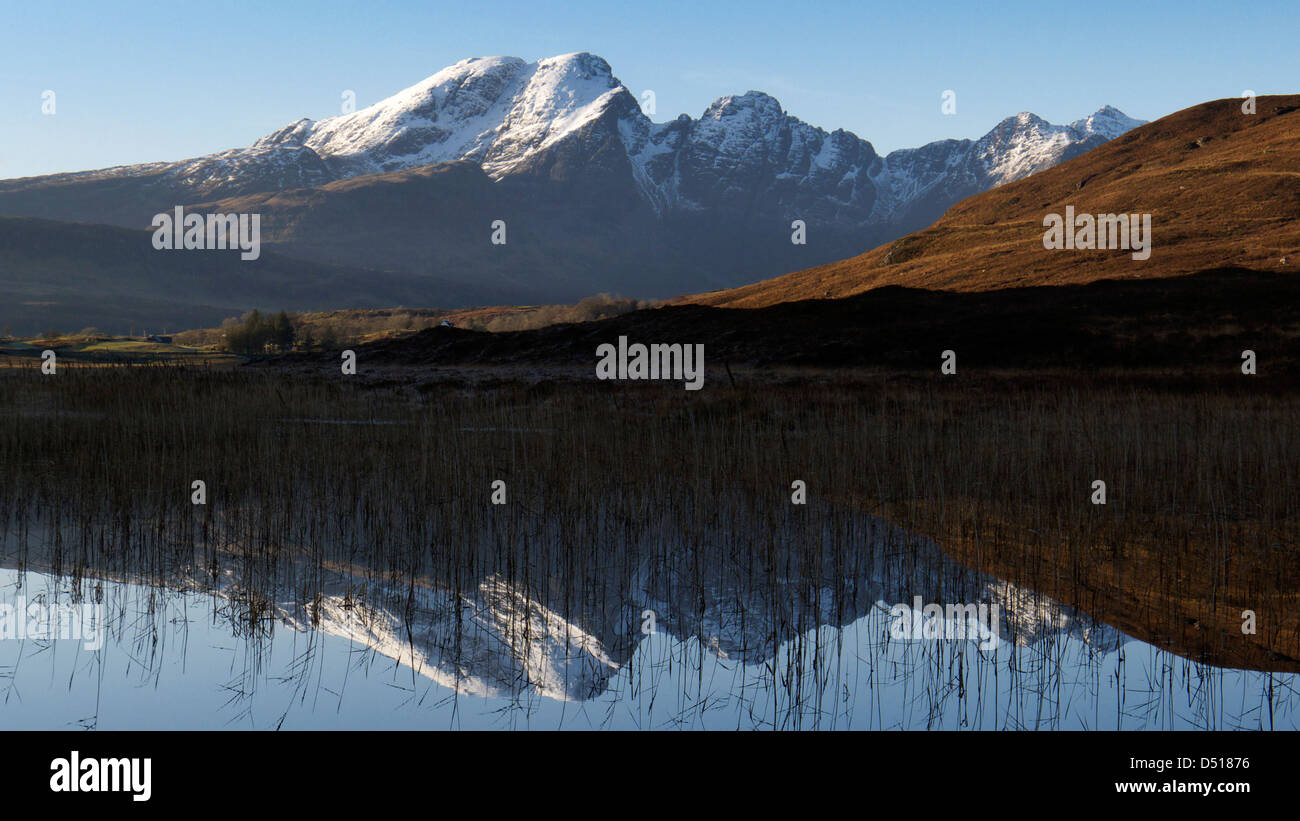 Blaven (Bla Bheinn) auf der Isle Of Skye Stockfoto