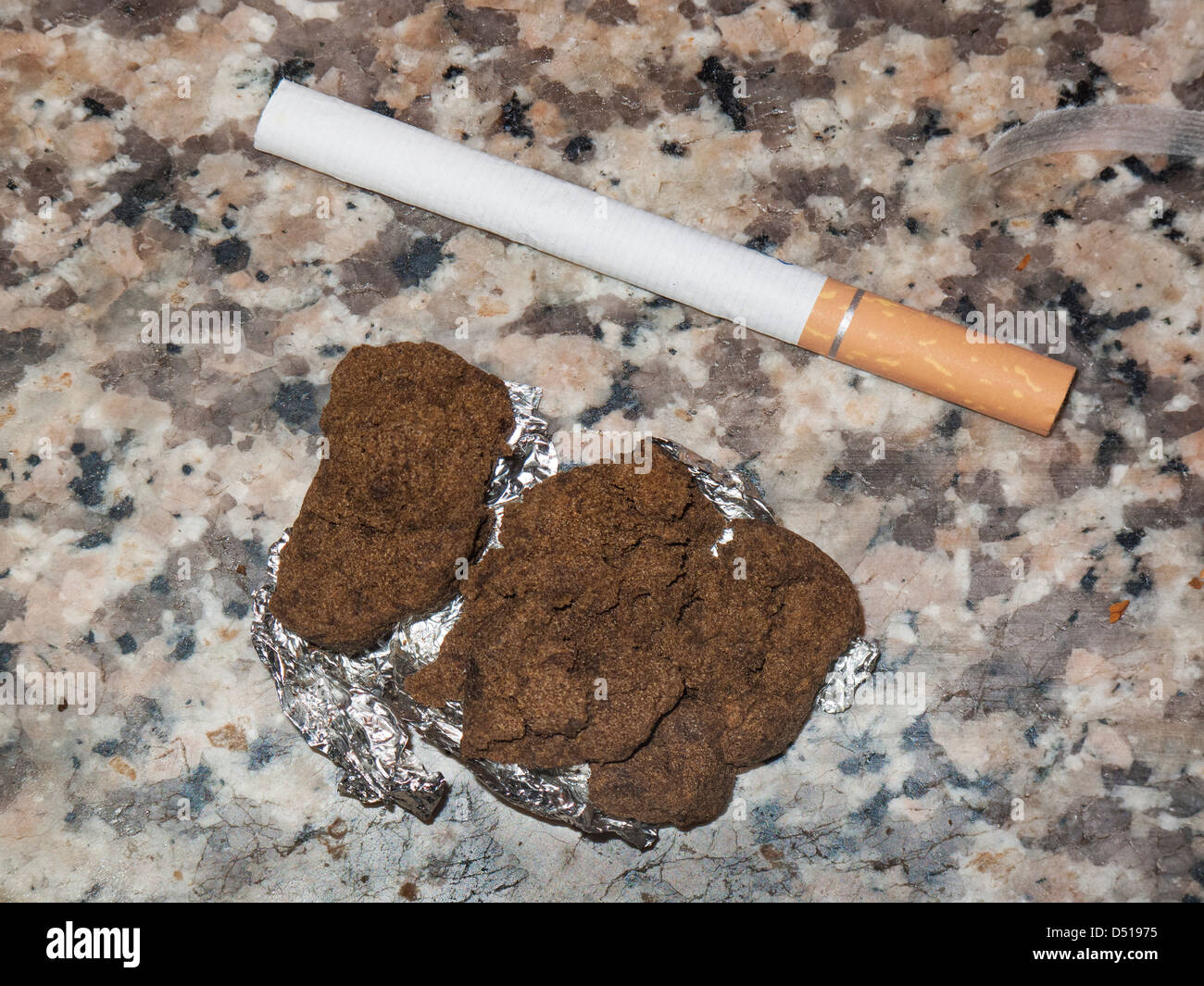 libanesische Haschisch Marihuana Cannabisharz in beirut Stockfotografie