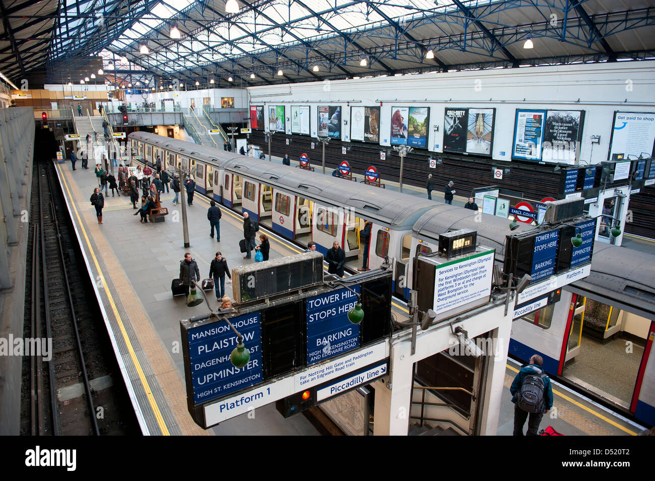 Earls Court u-Bahnstation, London, UK Stockfoto