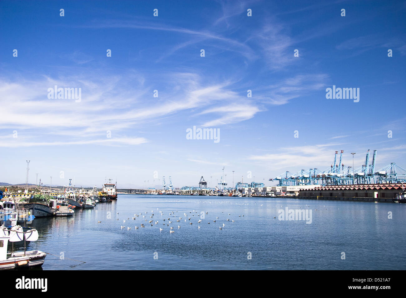 Hafen von Algeciras Stockfoto
