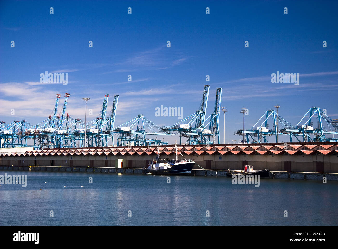 Hafen von Algeciras Stockfoto