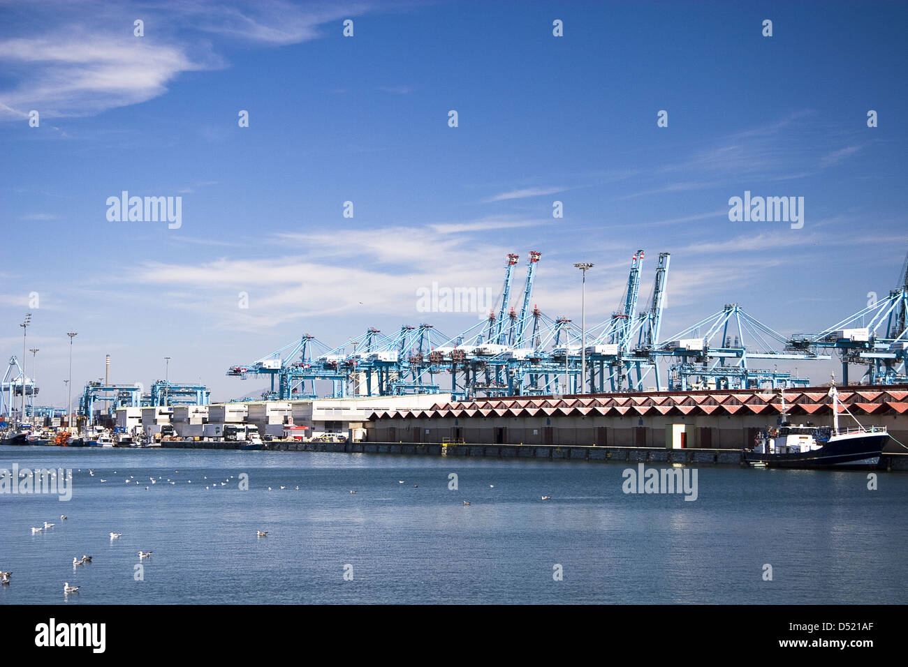 Hafen von Algeciras Stockfoto
