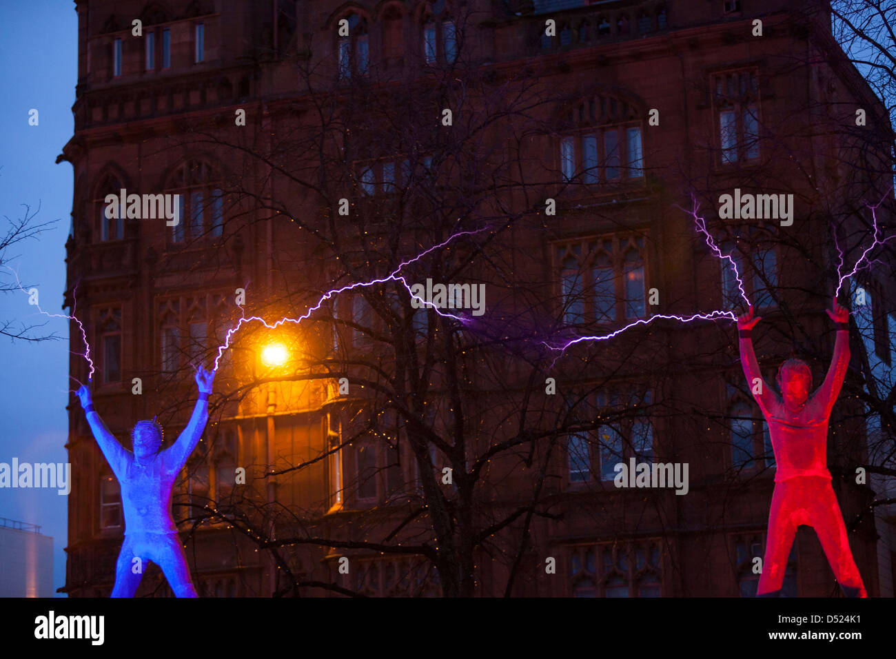 Leistung mit Strom Stockfoto