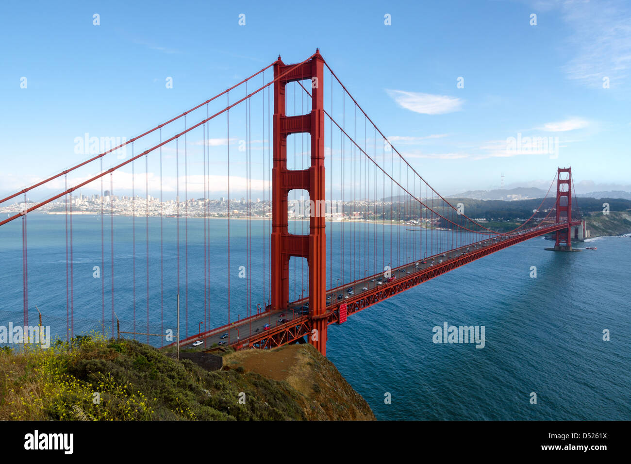 Golden Gate in San Francisco, Kalifornien, Vereinigte Staaten von Amerika Stockfoto