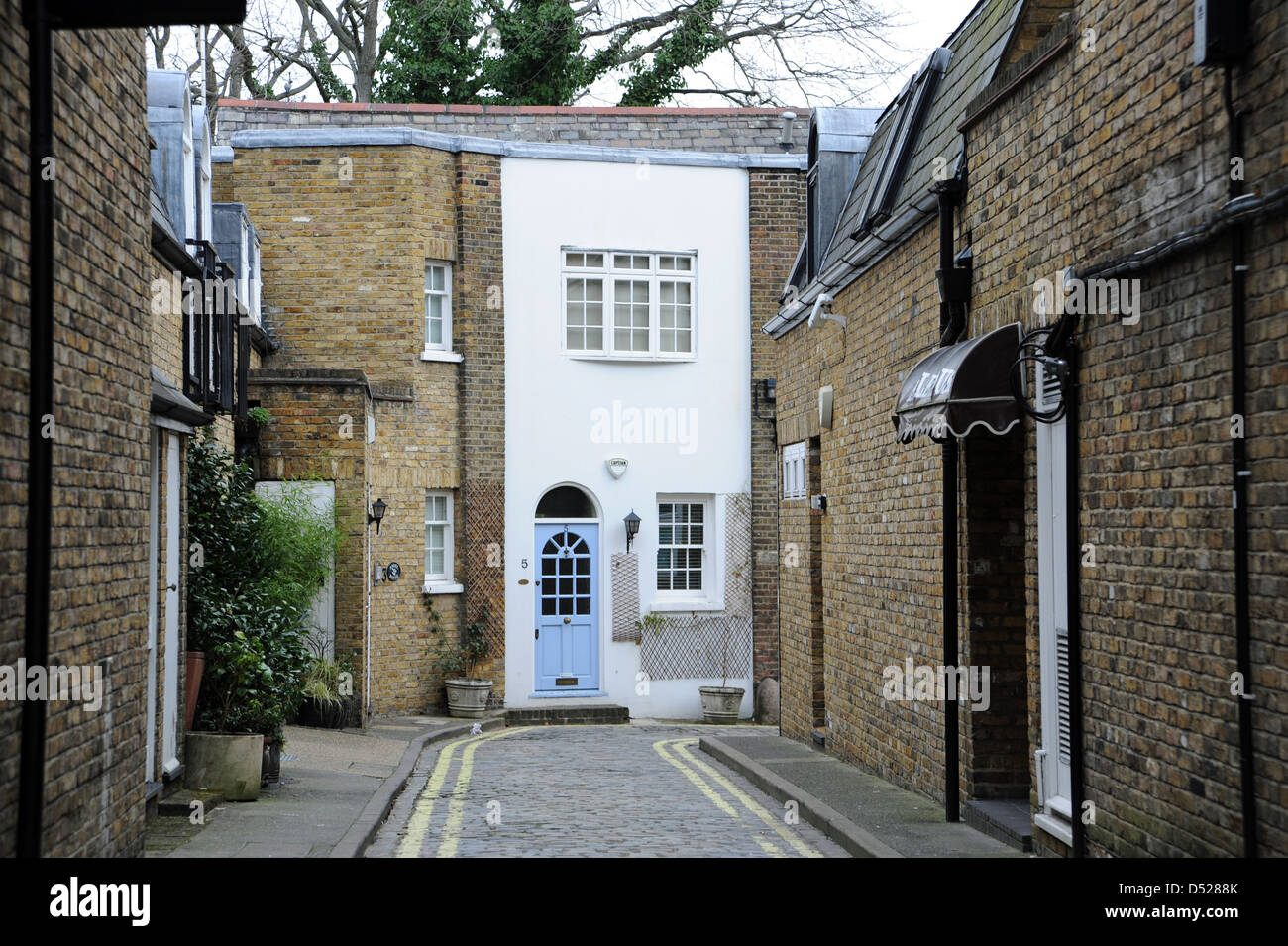 Exklusive Mews Stilhaus in Charles Lane St John's Wood Stadtteil von London Stockfoto
