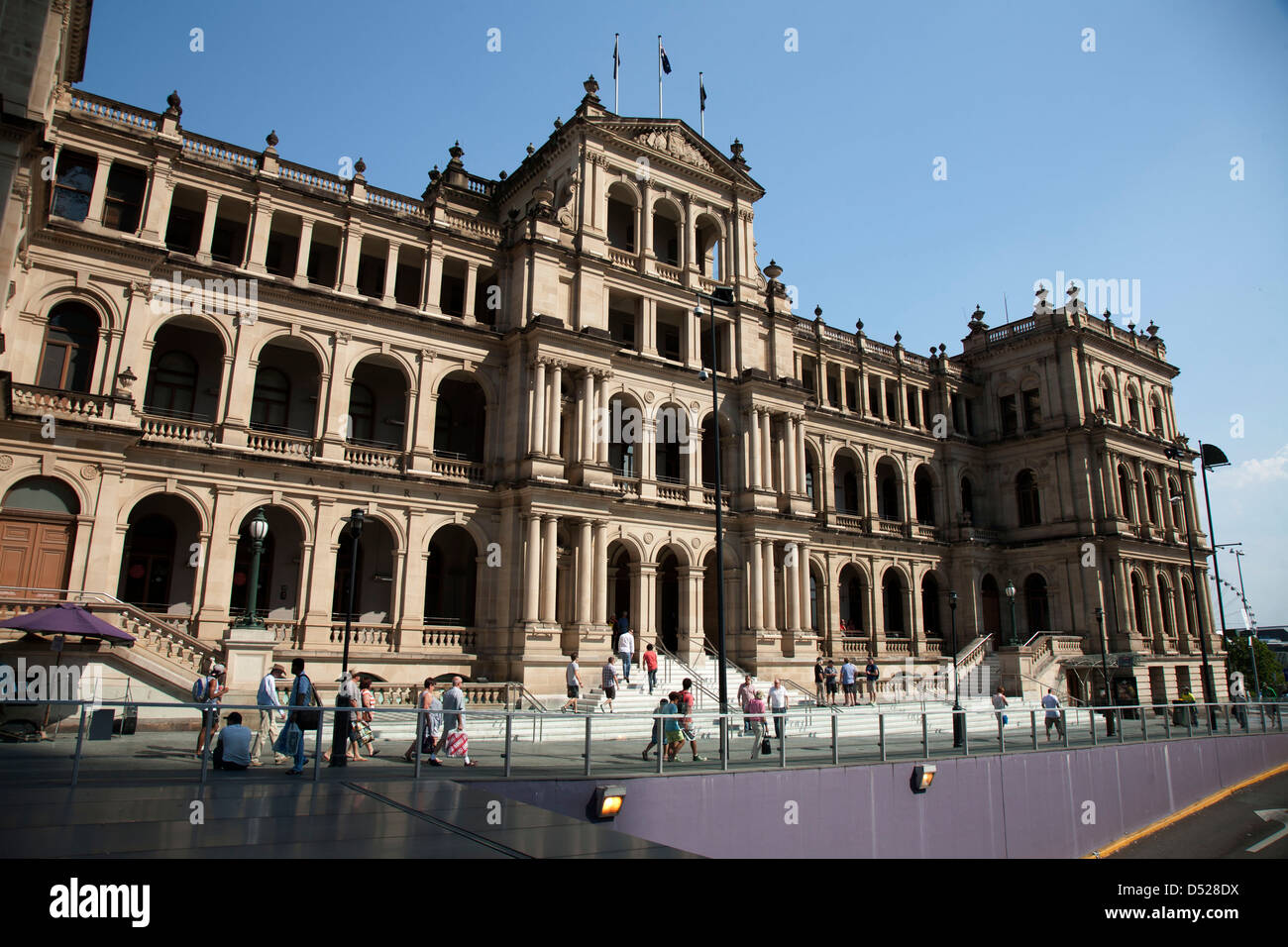 Das Treasury Casino, auch bekannt als The Treasury ist ein Casino in Brisbane, Queensland, Australien. Stockfoto