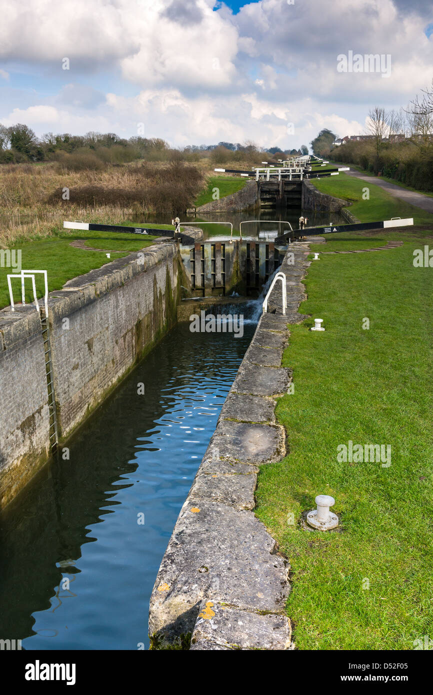 Caen Hill Locks Devizes, Wiltshire - England Stockfoto