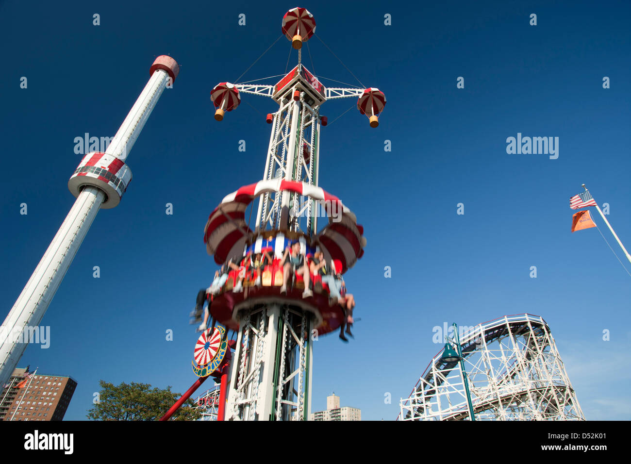 THRILL RIDE DENOS AMUSEMENT PARK CONEY ISLANDBROOKLYNNEW YORKUSA