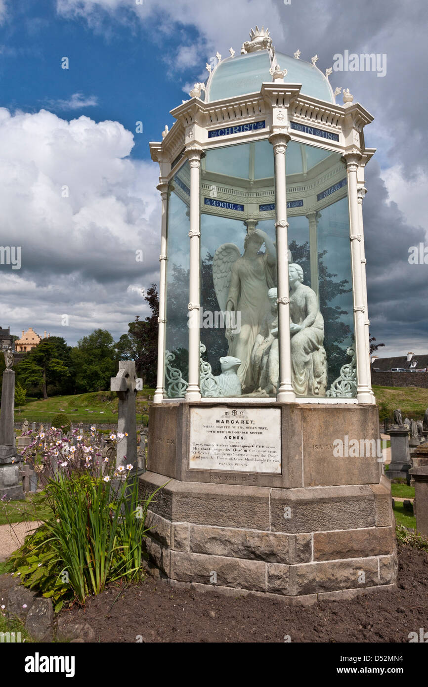 Denkmal für Margaret Wilson, Tal Friedhof, Stirling, Schottland Stockfoto