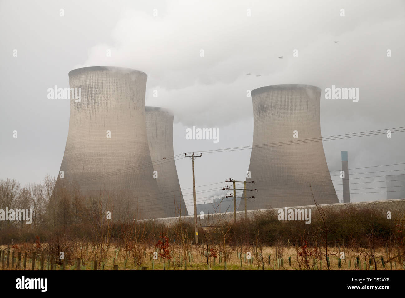 Didcot A Kraftwerk in Oxfordshire Stockfoto